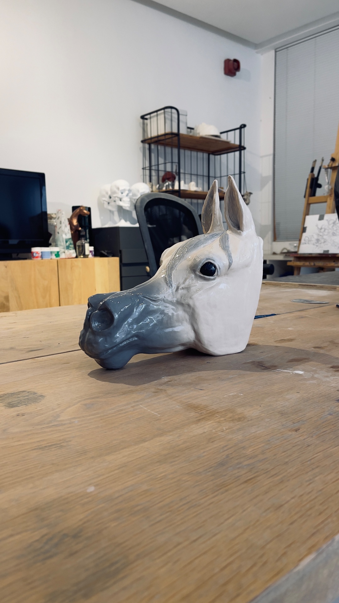 منحوتة خيل عربي Ceramic