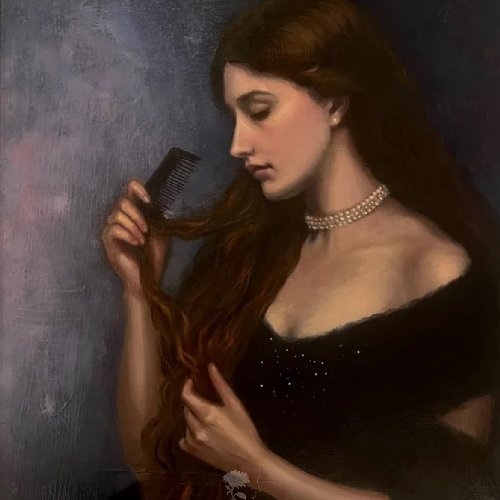 ‏(A Soft tress ) لوحة ( خصلة ناعمة )