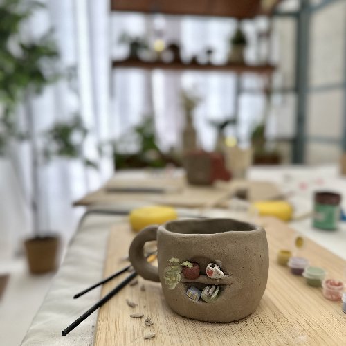 ورشة عمل كوب بطريقة البناء اليدوي