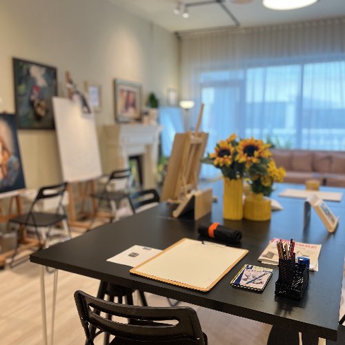 حجز قاعة المرسم