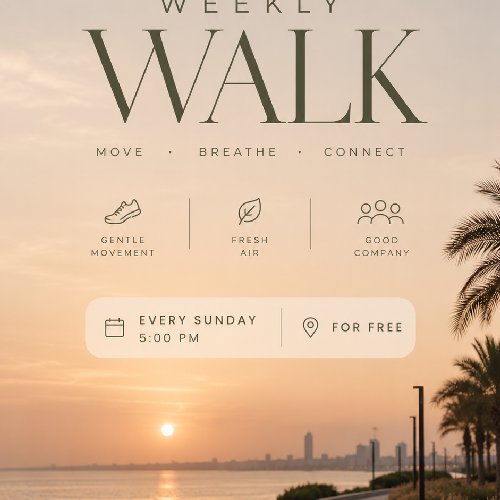 Weekly walk مشي كل يوم أحد