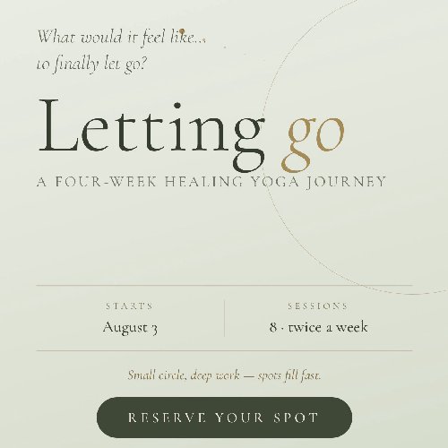 Letting go